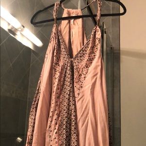 Free people maxi dress with beading